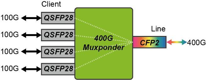 400G OTN Muxponder